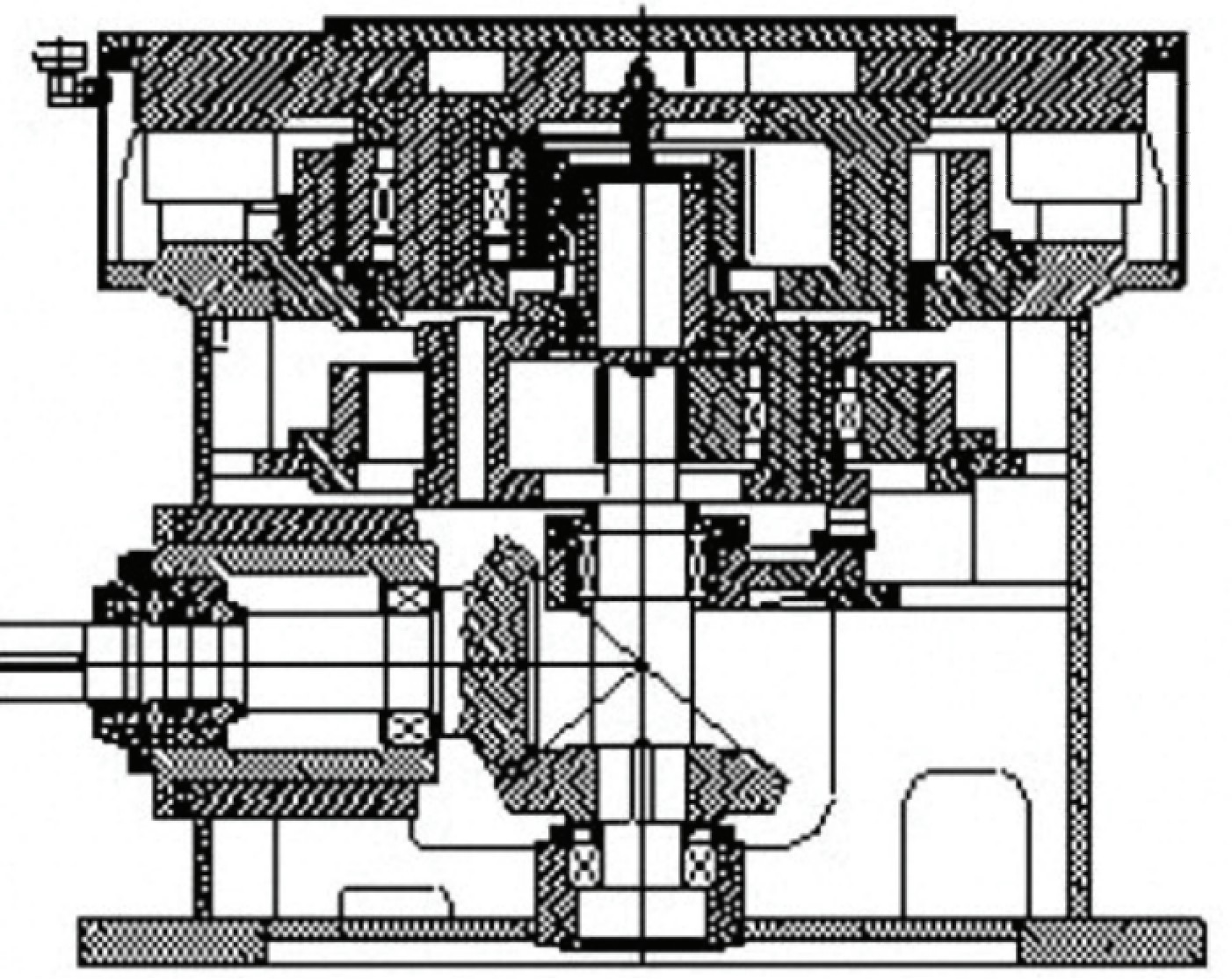 雙行星三級(jí)減速式立磨減速機(jī)